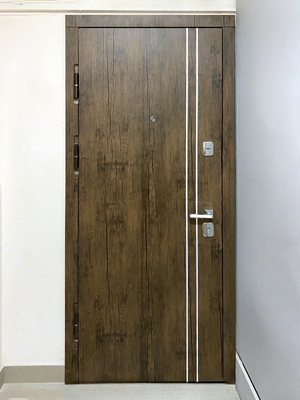 Дверь с вертикальными молдингами