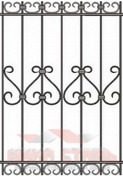 Кованая решетка на окно КР 3 Кованая решетка на окно КР 3