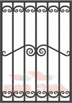 Кованая решетка на окно КР 4 Кованая решетка на окно КР 4