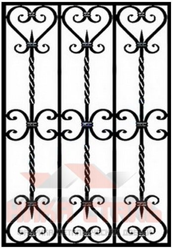 Кованая решетка на окно КР 9 Кованая решетка на окно КР 9