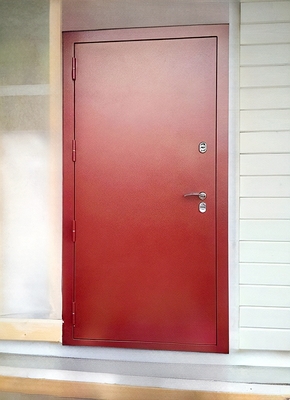 Красная порошковая дверь Красная порошковая дверь