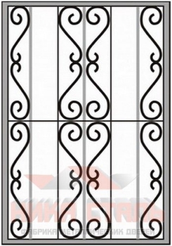 Сварная решетка на окно СР 20